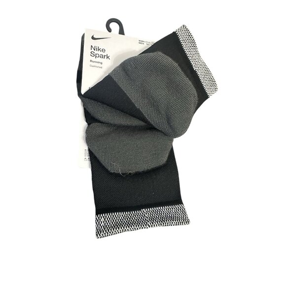 Nike Spark Reflective Dri-Fit Socks Mens 10-11.5 Black Crew Running 1 Pair NWT - Picture 4 of 4